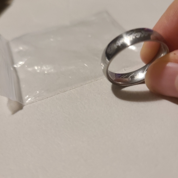 Stainless Steel Band Ring Silver - Picture 4 of 5